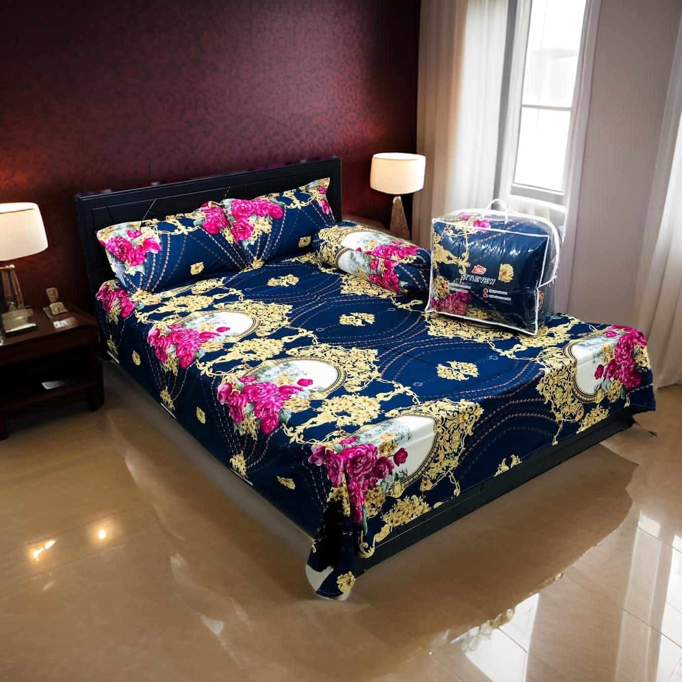 5 pieces cxcclusive combo set comforter pillow cover bedsheet