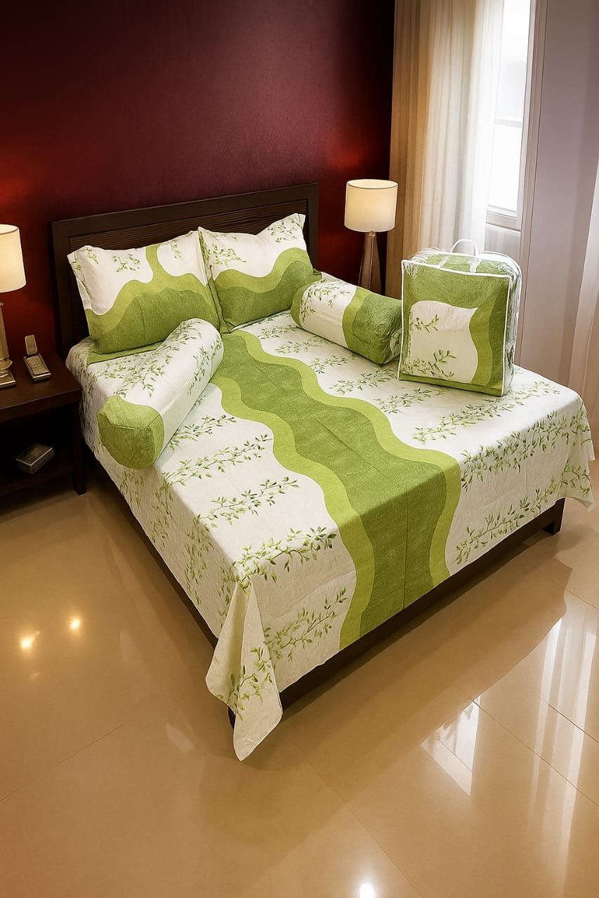 5 pieces cxcclusive combo set comforter pillow cover bedsheet